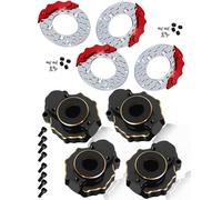 ARRCat Boîtier de portique extérieur en laiton pour voiture télécommandée TRX-4/TRX-6, 8 pièces, noir