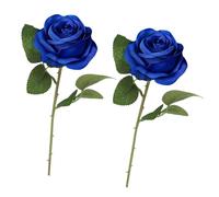 arrderly Lot de 2 roses artificielles, plantes roses, décoration de bureau, décoration de mariage, maison, fête, bureau, centres de table, arrangements floraux à faire soi-même