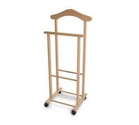 Arredamenti Italia - 102 ATRI - Valet de Nuit Naturel, Hetre Bois, 46 x 37 x 105 cm