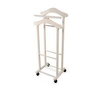 Arredamenti Italia 103 Trendy Valet de Nuit Bois Blanc 44 x 35 x 102 cm