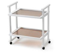 Arredamenti Italia 2210 Anthony Chariot de Service/Desserte Hêtre Massif Cerise 71 x 75 x 44 cm