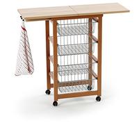 Arredamenti Italia 518 GASTONCINO Desserte Cuisine Hêtre Massif Cerise 48 x 88 x 34 cm