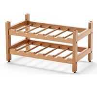 Arredamenti Italia 547 BIRELLONE 12 Porte Bouteille Modulaire Hêtre Massif Cerise 49 x 29 x 29 cm