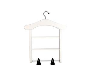Arredamenti Italia 648 Milady Bianco Valet de Chambre pour Garde-Robe Bois Blanc 44 x 3 x 54 cm