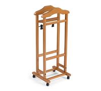 Arredamenti Italia AR_IT- 2003 MIXER Valet de Nuit Double Hêtre Massif couleur Cerise 46 x 105 x 37 cm