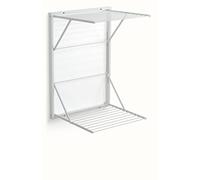 Arredamenti Italia Étendoir Mural 603 Koral, Bois - Fermé - 13 m à Suspendre - Finition Blanche, fabriquè par AR-It