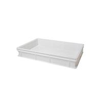 Arredo Chef Bac à pâtons pour pizza, Bac à pâtons pour pain, Caisse de transport empilable, Boite alimentaire (Lot bac + couvercle 40 x 60 x h10 cm)