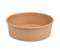 Arredo Chef - Bol Salade Kraft 1000 ML - Jetable, Alimentaire, Sans Couvercle - Contenant Écologique pour Plats Chauds ou Froids - Vaisselle à Emporter - Lot de 50