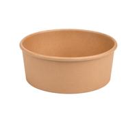 Arredo Chef - Bol Salade Kraft 750 ML - Jetable, Alimentaire, Sans Couvercle - Contenant Écologique pour Plats Chauds ou Froids - Vaisselle à Emporter - Lot de 50