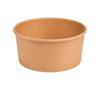 Arredo Chef - Bol Salade Kraft 900 ML - Jetable, Alimentaire, Sans Couvercle - Contenant Écologique pour Plats Chauds ou Froids - Vaisselle à Emporter - Lot de 50