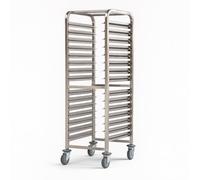 Arredo Chef Échelle Porte-Plateaux GN 1/1 - Chariot Gastro INOX 16 Niveaux pour Cuisine Professionnelle, Restaurant, hôtel, collectivité