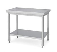 Arredo Chef Table en INOX Centrale pour Cuisine Professionnelle, Bar, hôtel, Restaurant, collectivité. (140 x 70 x h 85 cm)