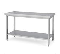 Arredo Chef Table en INOX Centrale pour Cuisine Professionnelle, Bar, hôtel, Restaurant, collectivité. (180 x 70 x h 85 cm)
