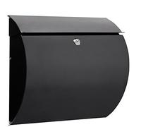 ARREGUI Aura E5404 Boîte aux Lettres en Acier, Taille L (Magazine, enveloppe C4), Grande capacité, Boîte aux Lettres individuelle, Boîte aux Lettres Murale, Anti-Pluie, Facile à Installer, Noir