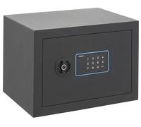 ARREGUI Blue 650120 Coffre-fort en acier avec serrure électronique à code | 25x35x25 cm | 18 L | Coffre fort de sécurité pour la maison | Clavier à code programmable | Clé d'ouverture d'urgence | gris