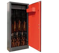ARREGUI Braco ARM100335 Armoire à 10 Fusils en Acier avec Coffre Intérieur | Coffre-fort pour Armes à Feu | FRANCE et ITALIE : valide toutes armes à feu | ESPAGNE : non homologué
