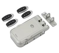 ARREGUI CI30P Serrure de sécurité invisible pour porte avec 4 télécommandes | Antivol | Anti-okupas | Serrure électronique pour porte | Serrure intelligente | Verrou intérieur | Argent