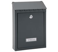 ARREGUI Civic E5725-C Boîte aux Lettres extérieure en Acier Taille S (courrier DIN A5) Petite boîte aux Lettres Murale individuelle Facile à Installer Anthracite