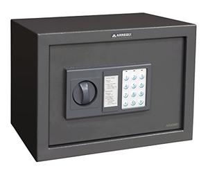 ARREGUI Class T25EB Coffre-fort en acier avec serrure électronique, clavier à code programmable, coffre-fort de sécurité pour la maison, avec urgence, 25 x 35 x 25 cm, 17 L