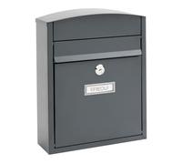 ARREGUI Compact E5735 Boîte aux Lettres extérieure en Acier Taille S (courrier DIN A5) Petite boîte aux Lettres Murale individuelle Anti-Pluie Facile à Installer Anthracite