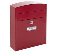 ARREGUI Compact E5736 Boîte aux Lettres en Acier, Taille S (Courrier format A5), Boîte aux Lettres Extérieure Individuelle, Boîte aux Lettres Murale, Anti-pluie, Facile à Installer, Rouge