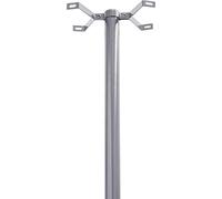 ARREGUI D-USA/PL Support Vertical en Acier pour boîte aux Lettres extérieure USA Mail de ARREGUI, Pied Support pour boîte aux Lettres américaine, 133 cm de Haut, résistant, Facile à Installer, Argent