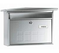 ARREGUI Deco E5707 Boîte aux Lettres Individuelle en Acier Inoxydable, Taille M (courrier A4, Magazine), Boîte aux Lettres Murale au Fond Étroit, Anti-Pluie, Anticorrosion, Facile à Installer, INOX
