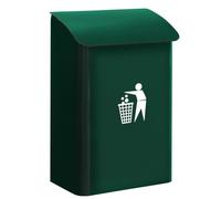 Arregui Poubelle murale de recyclage E6103 acier 18 L vert pour intérieur
