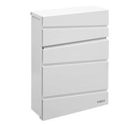 ARREGUI Flysch E6921 Boîte aux Lettres en Acier | Taille M (Courrier Format A4, Magazine) | Boîte aux Lettres Design Moderne avec Couvercle de Protection | Blanc