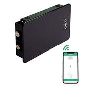 ARREGUI Kamo CI20N Serrure Connectée Smartphone pour Porte d'entrée | Verrou de Porte Électronique Invisible | Serrure de Securité Bluetooth | Smarth home | Noir