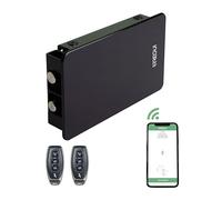 ARREGUI KAMO CI20NRC Serrure Connectée Smartphone pour Porte d'entrée | Verrou de Porte Électronique Invisible | Serrure de Securité Bluetooth et Télécommande | Smarth home | Noir