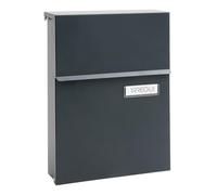 ARREGUI Line E6805 Boîte aux Lettres Individuelle en Acier | Taille S (Courrier Format A5) | avec Serrure Protégée | Anti-Pluie | Petite Boîte aux Lettres Murale | Facile à Installer | Anthracite