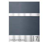 ARREGUI Line E6805CA Boîte aux Lettres Murale extérieure Personnalisable en Acier galvanisé | Taille S (courrier DIN A5) | Plaque en Acier Inoxydable gravée avec nom et adresse | Anthracite