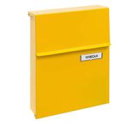 ARREGUI Line E6808 Boîte aux Lettres Individuelle en Acier, Taille S (Courrier Format A5), avec Serrure Protégée, Anti-Pluie, Petite Boîte aux Lettres Murale, Facile à Installer, Jaune