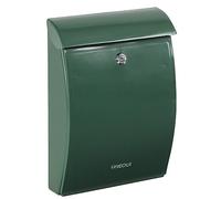 Arregui Boîte aux lettres Mininova E5333 – Plastique robuste M (A4/Mag), Murale, Anti‑pluie, Vert