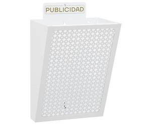 Arregui Panier publicitaire acier 7,5 L Corps blanc grille E2304