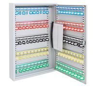 ARREGUI PL100 Armoire à clés 100 crochets réglable| Boite murale verrouillable en acier | Placard murale pour rangement de 100 clefs | Installation facile fixation mural | 55 x 38 x 8 cm | Gris