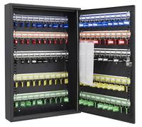 ARREGUI PL100EN Armoire à clés 100 Crochets réglable | Boite à cléf Murale Verrouillage electronique IP65 à Code programmage | Placard Murale pour Rangement de 100 clefs | 55 x 38 x 8 cm | Noir