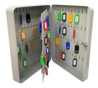 ARREGUI PLL160 Armoire à clés 160 Crochets | Boite à cléf Murale verrouillable en Acier | Placard Murale pour Rangement de 160 clefs | Installation Facile Fixation Mural | 37 x 28 x 8 cm | Gris Clair