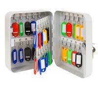 ARREGUI PLL40 Armoire à clés 40 Crochets | Boite à cléf Murale verrouillable en Acier | Placard Murale pour Rangement de 40 clefs | Installation Facile Fixation Mural | 20 x 16 x 8 cm | Gris Clair