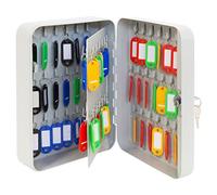 ARREGUI PLL90 Armoire à clés 90 Crochets | Boite à cléf Murale verrouillable en Acier | Placard Murale pour Rangement de 90 clefs | Installation Facile Fixation Mural | 30 x 24 x 8 cm | Gris Clair