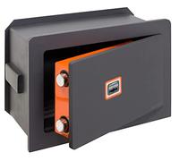 ARREGUI Plus C 181310 Coffre-fort encastrable serrure à clé certifiée| Coffre-fort de sécurité à emmurer | Coffre fort mural avec fond extensible | 21 x 32 x 15/22 cm | 4 à 8 L