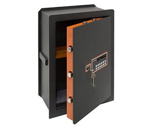ARREGUI Plus C Coffre-fort encastrable avec serrure certifiée t à code | Coffre-fort double sécurité à emmurer | Coffre fort mural avec fond extensible (40 L - 52 X 38,5 X 20/30 cm)