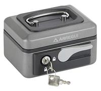 Arregui Caisse à monnaie et billets C9716 Popup – Acier, compartiment pièces, 15 cm – Gris graphite