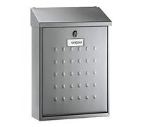 ARREGUI Premium E5607 Boîte aux Lettres Individuelle en Acier Inoxydable, Taille M (Courrier Format A4, Magazine), Boîte aux Lettres Murale, Anti-Pluie, Anticorrosion, Facile à Installer, INOX