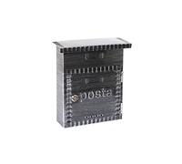 ARREGUI Rustica D-2201 Boîte aux Lettres Individuelle en Métal de Style Vintage, Taille S (Courrier format A5), Petite Boîte aux Lettres Murale, Décoratif, Facile à Installer, Noir