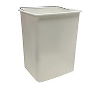 ARREGUI Seau intérieur de rechange Vario en plastique avec poignée en métal, 16 L, blanc, 34,5 x 25,5 x 23 cm