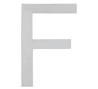 ARREGUI SEC11-T1 Numéro de maison extérieur de 8 cm hauteur | Plaque numéro de porte en acier inoxydable | Plaque boite aux lettres | Chiffre et Lettre pour maison | Numéro de rue, Porte | Lettre F