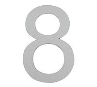 ARREGUI SEC11-T2 Numéro de maison extérieur de 12 cm hauteur | Plaque numéro de porte en acier inoxydable | Plaque boite aux lettres | Chiffre et Lettre pour maison | Numéro de rue, Porte | Chiffre 8