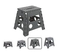 ARREGUI TB-032-G Tabouret Pliant | Marchepied pour Adultes et Enfants | Escabeau Pliant | Tabouret marchepied Enfant | Tabouret pour la Cuisine, Salle de Bain, Camping | 32 cm Hauteur | Gris